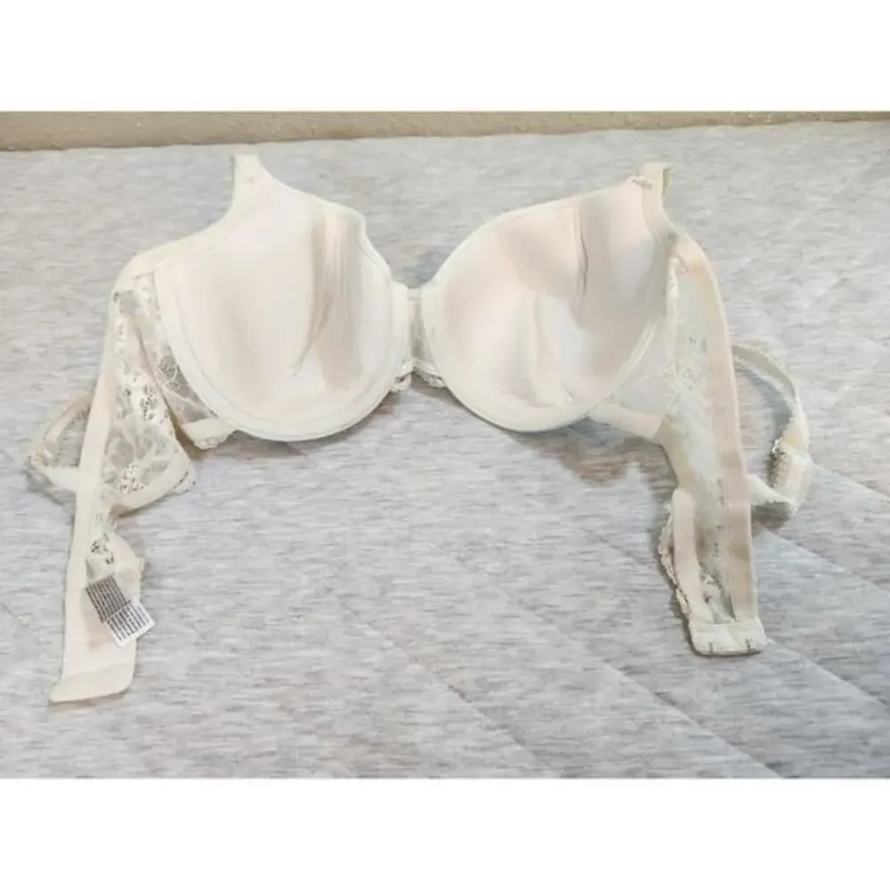 Wacoal Women's Ivory White Lace Detailing French Garden Contour Bra 85340‎ / 38D